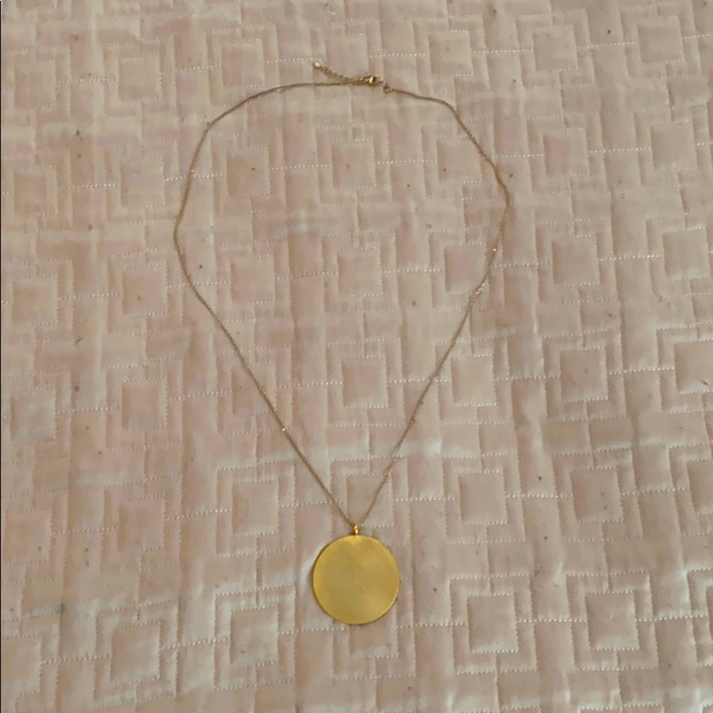 Large Gold Pendant on a 36” Chain